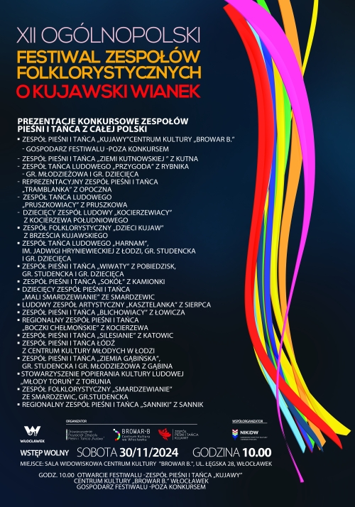 XII Ogólnopolski Festiwal Zespołów Folklorystycznych &quot;O kujawski wianek&quot;, Włocławek,24